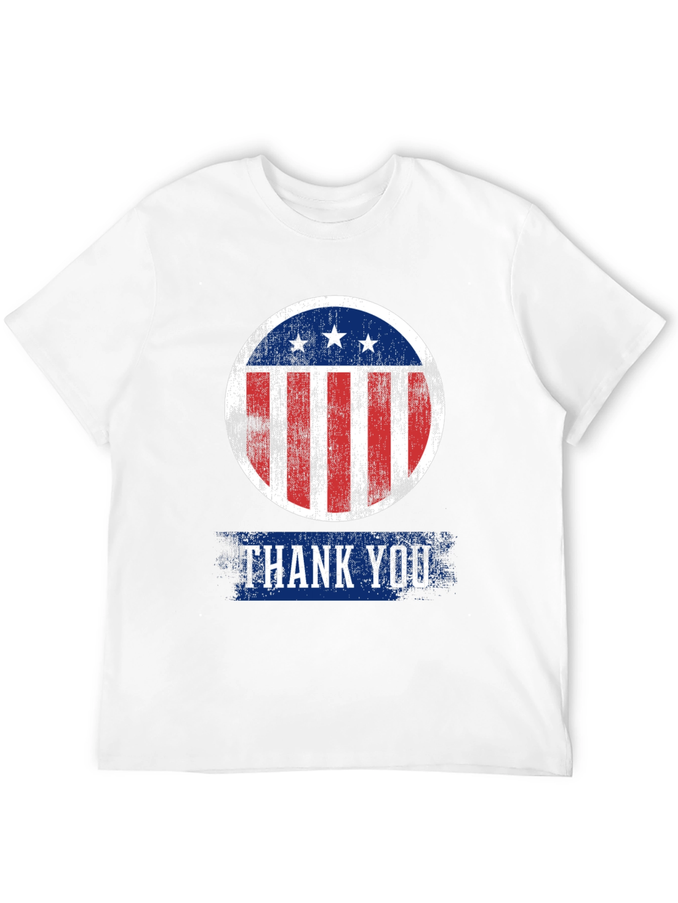 Patriotic Thank You T-Shirt - Distressed Design