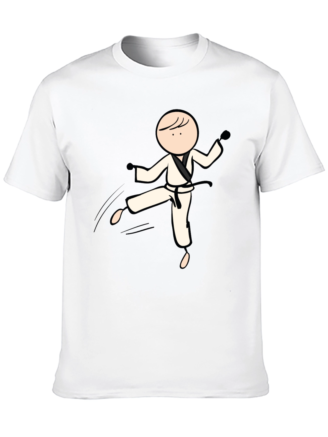 Karate Stick Figure Graphic Tee