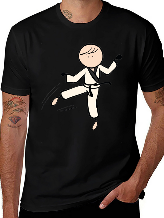 Karate Stick Figure Graphic Tee