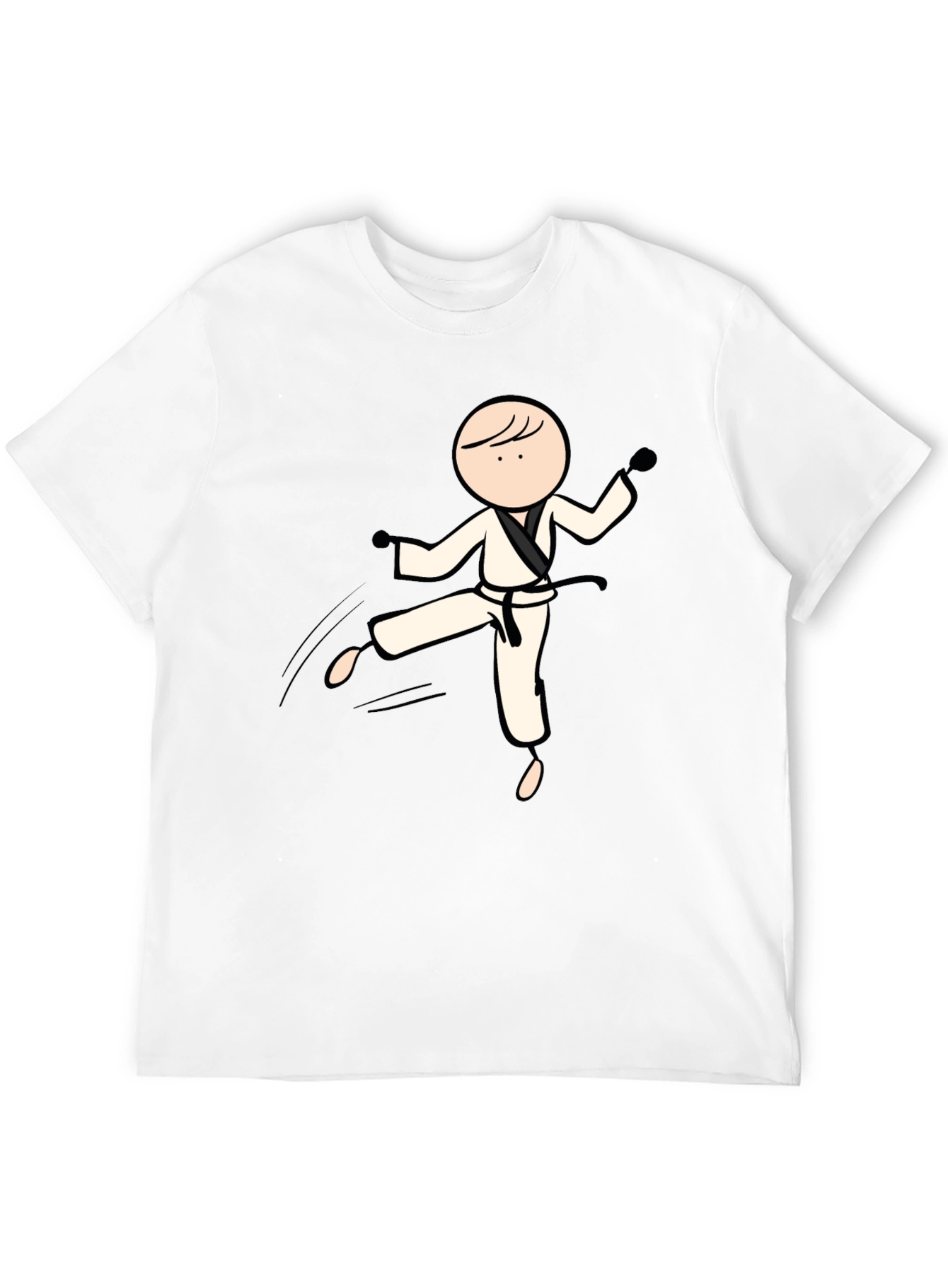 Karate Stick Figure Graphic Tee