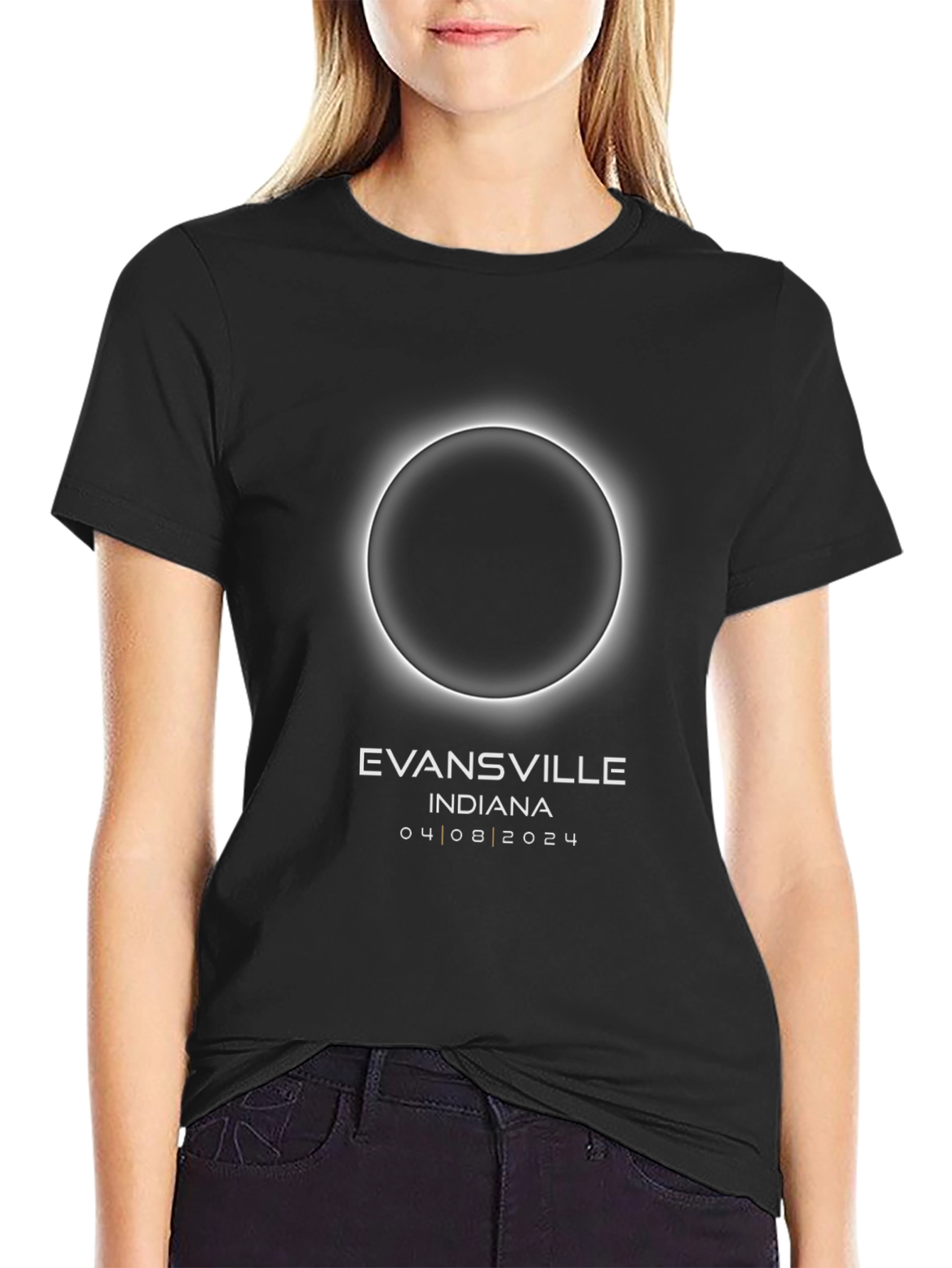 Evansville Indiana Eclipse 2024 T-Shirt