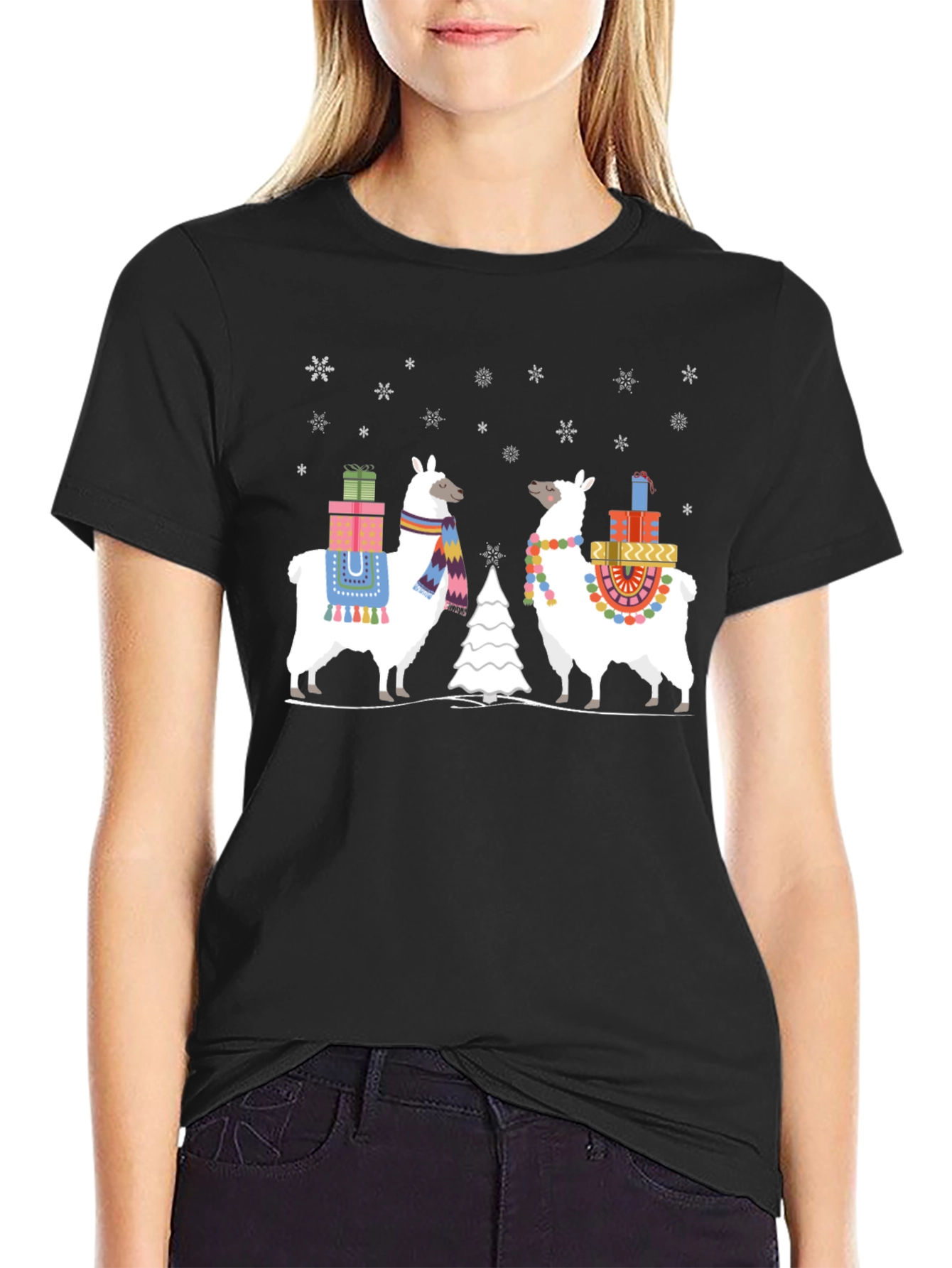 Holiday Llama Graphic Tee