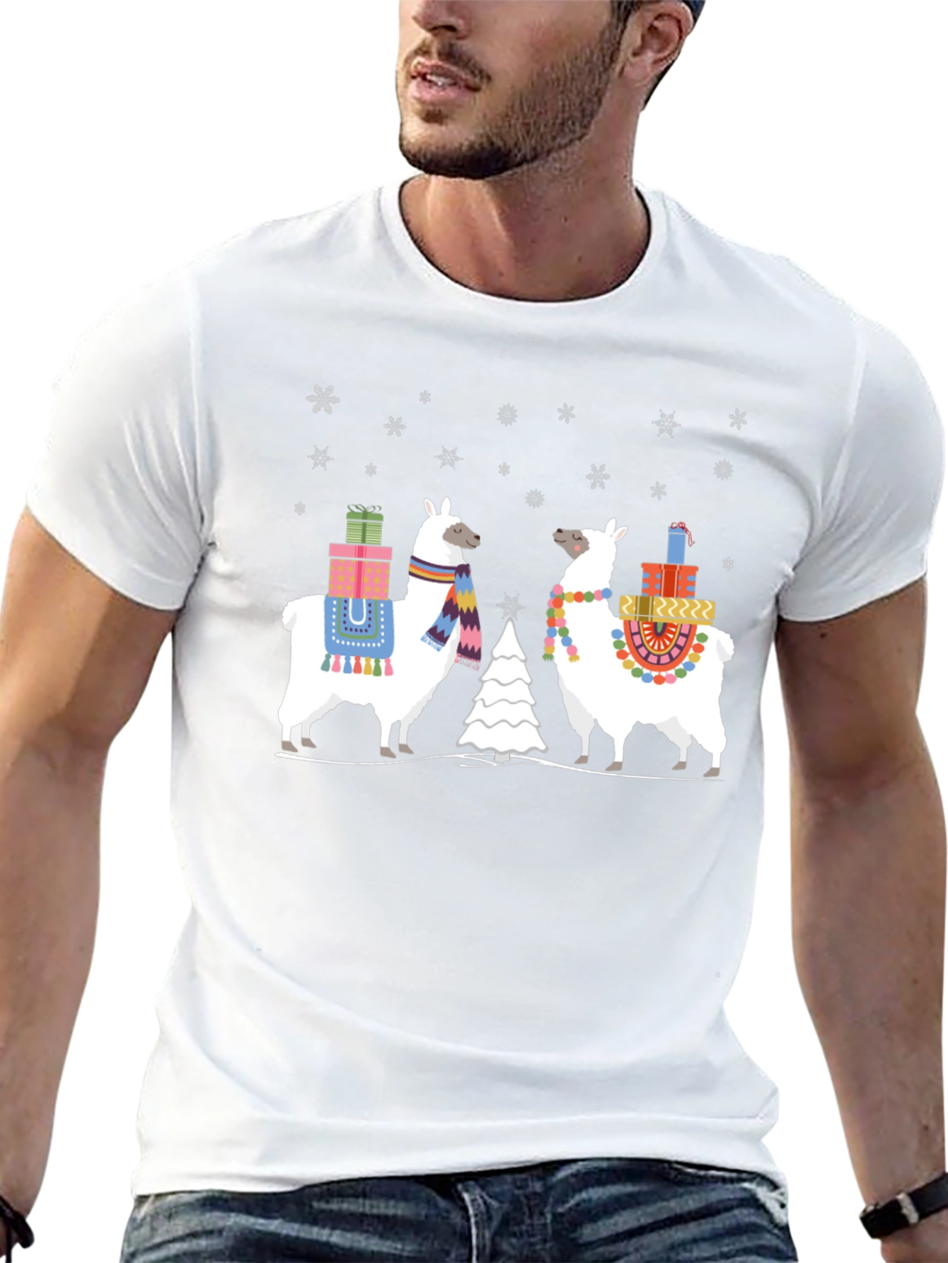 Holiday Llama Graphic Tee