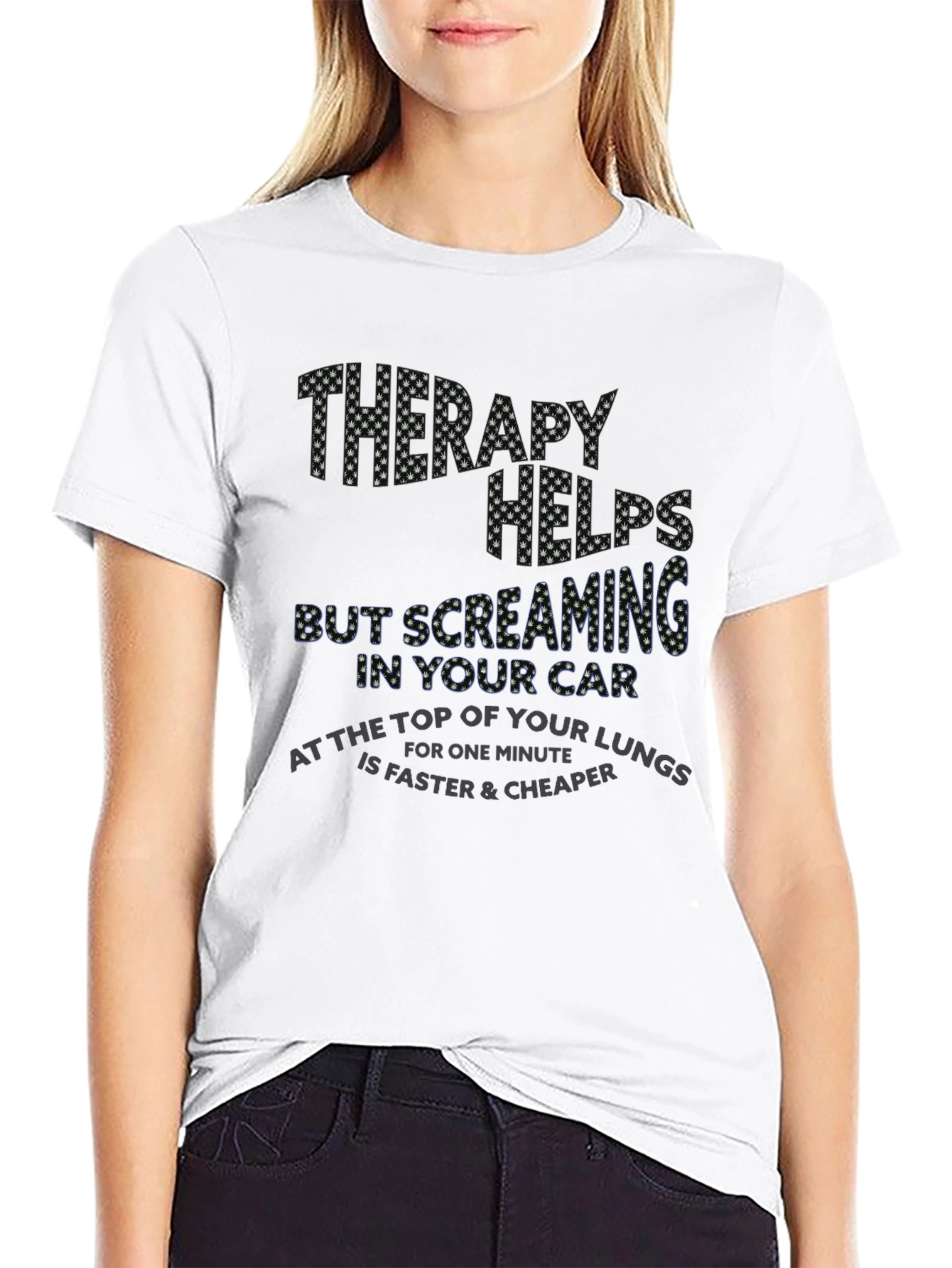 Therapy Helps Screaming Car T-Shirt