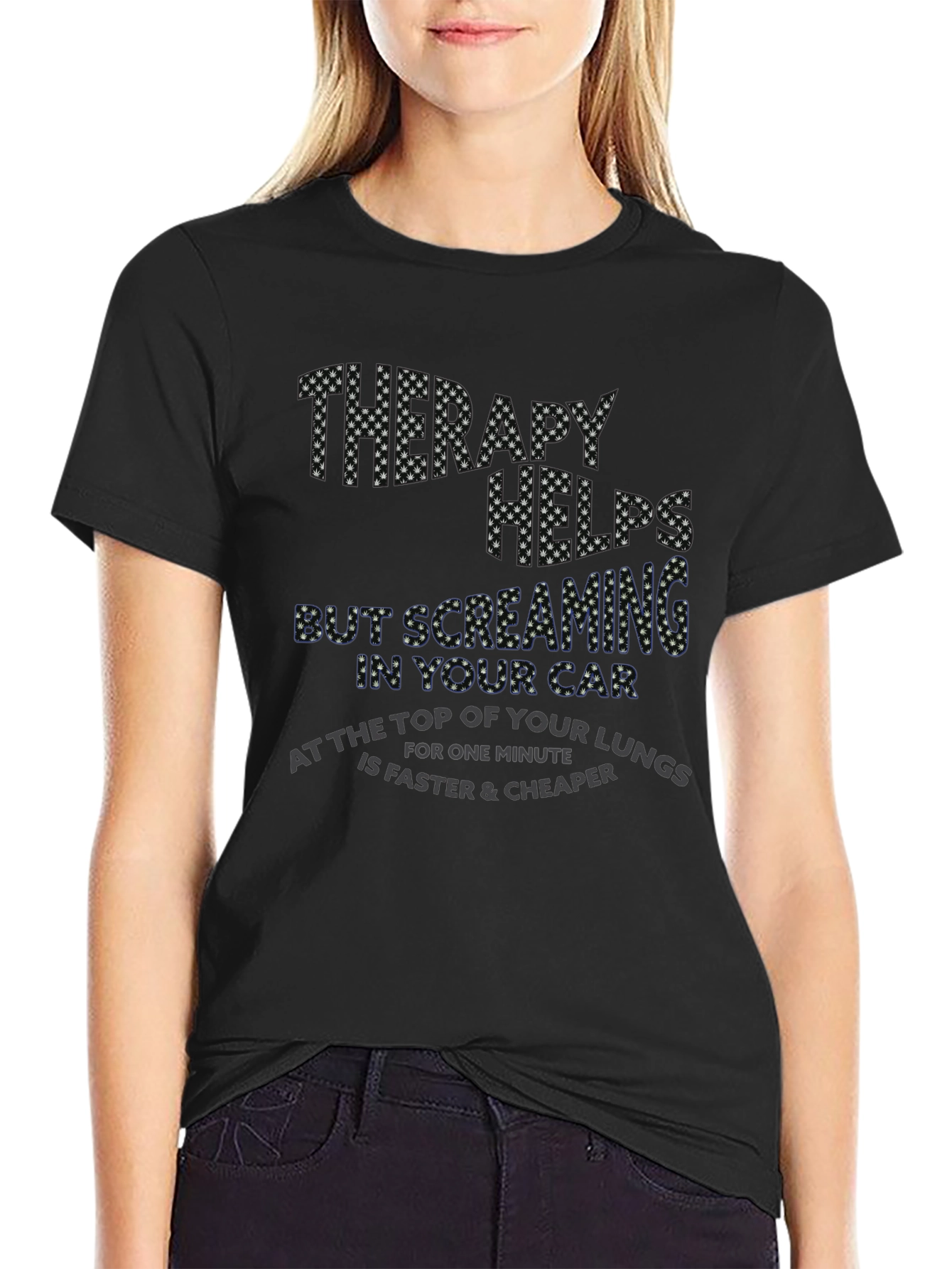 Therapy Helps Screaming Car T-Shirt