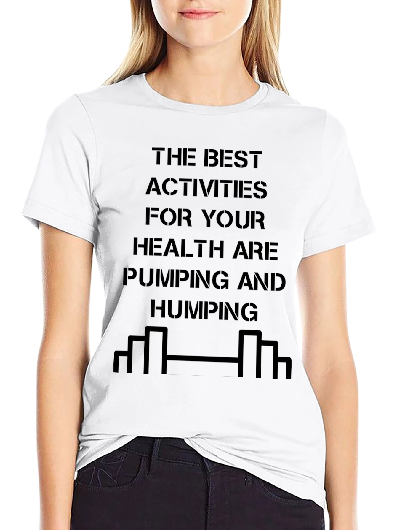 Humorous Workout T-Shirt - Pumping & Humping