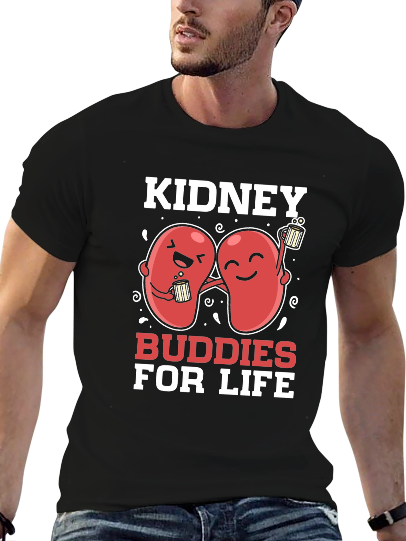 Kidney Buddies For Life Graphic T-Shirt