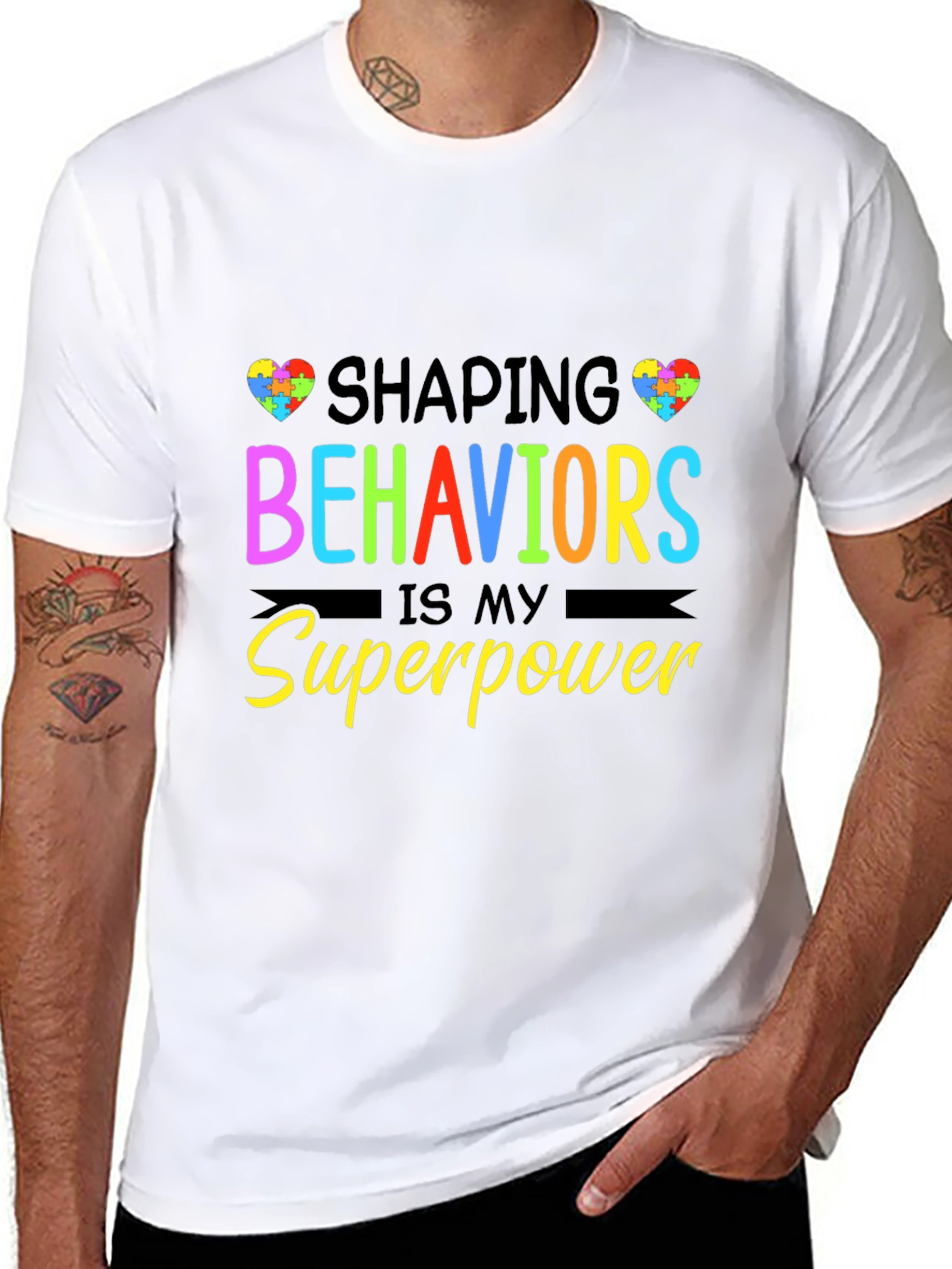 Shaping Behaviors is My Superpower Black T-Shirt