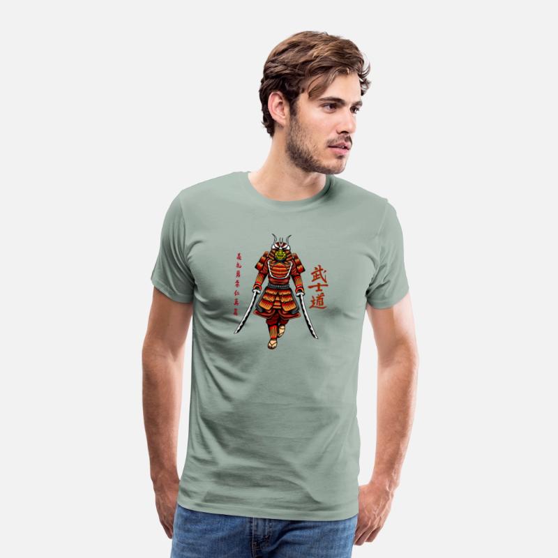 Japanese samurai warrior dark red mask
