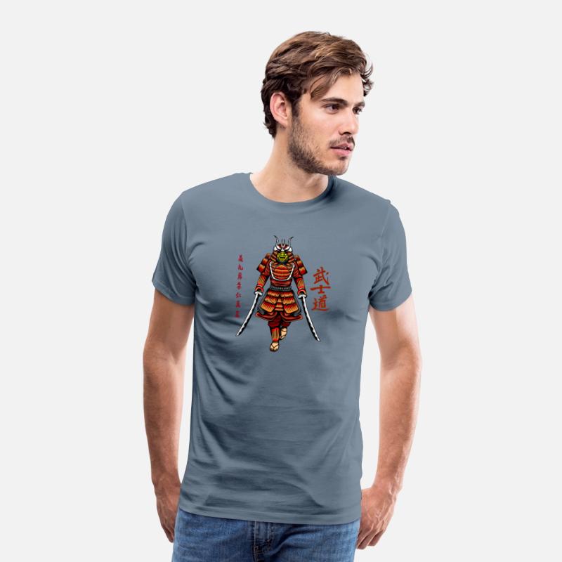 Japanese samurai warrior dark red mask