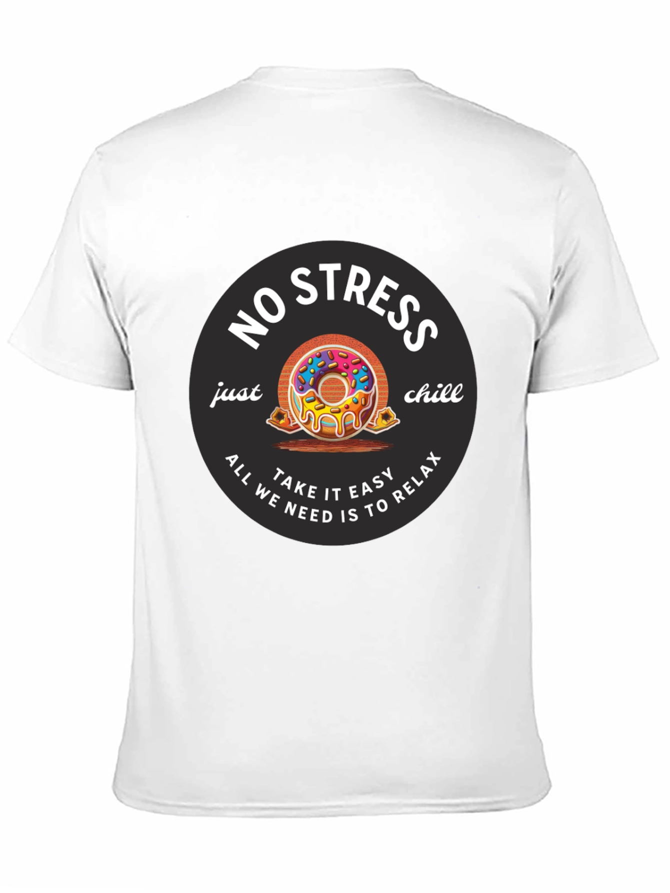 Relaxed Fit No Stress Graphic Tee