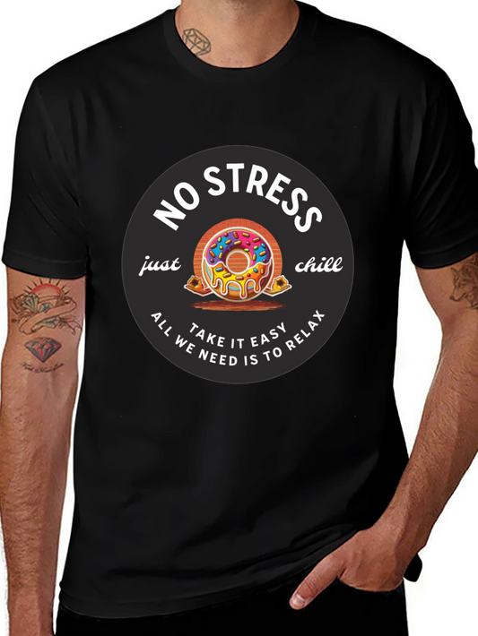 Relaxed Fit No Stress Graphic Tee