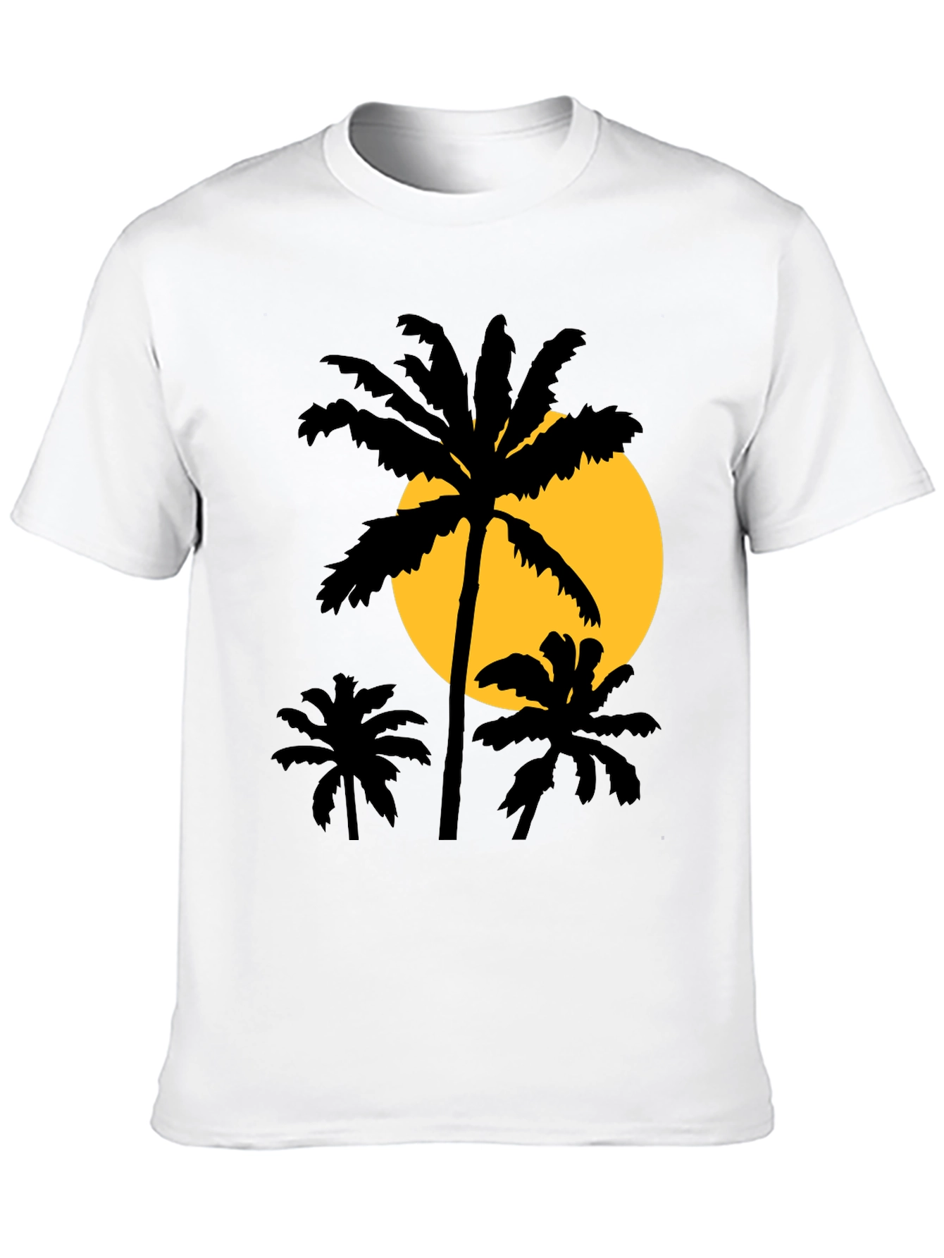Palm Tree Sunset Graphic T-Shirt