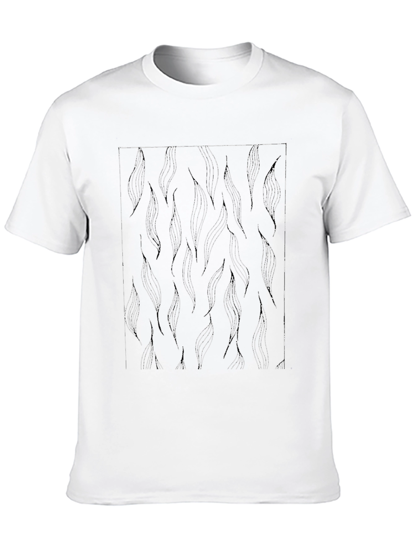 Abstract Pattern Black T-Shirt
