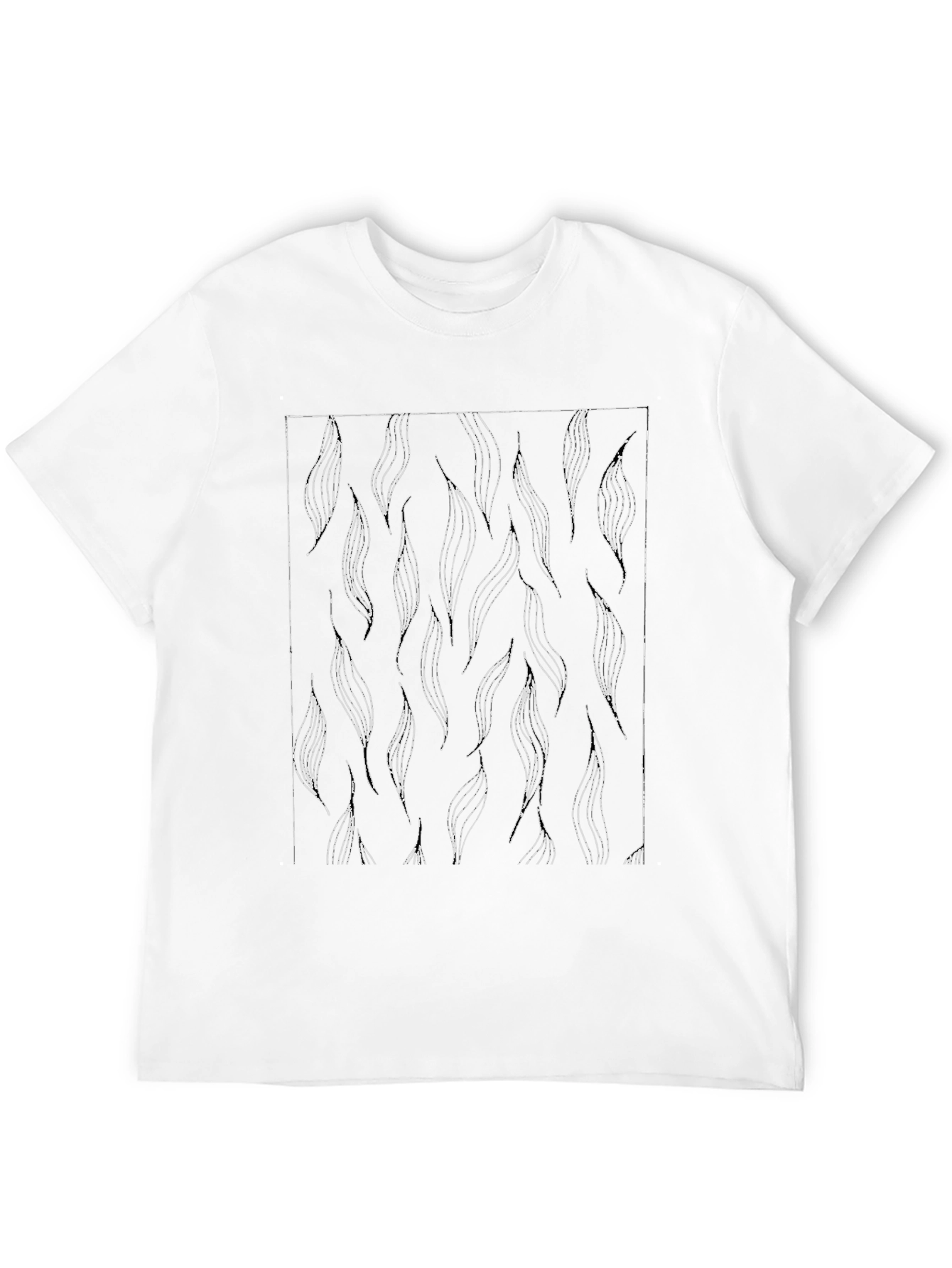 Abstract Pattern Black T-Shirt