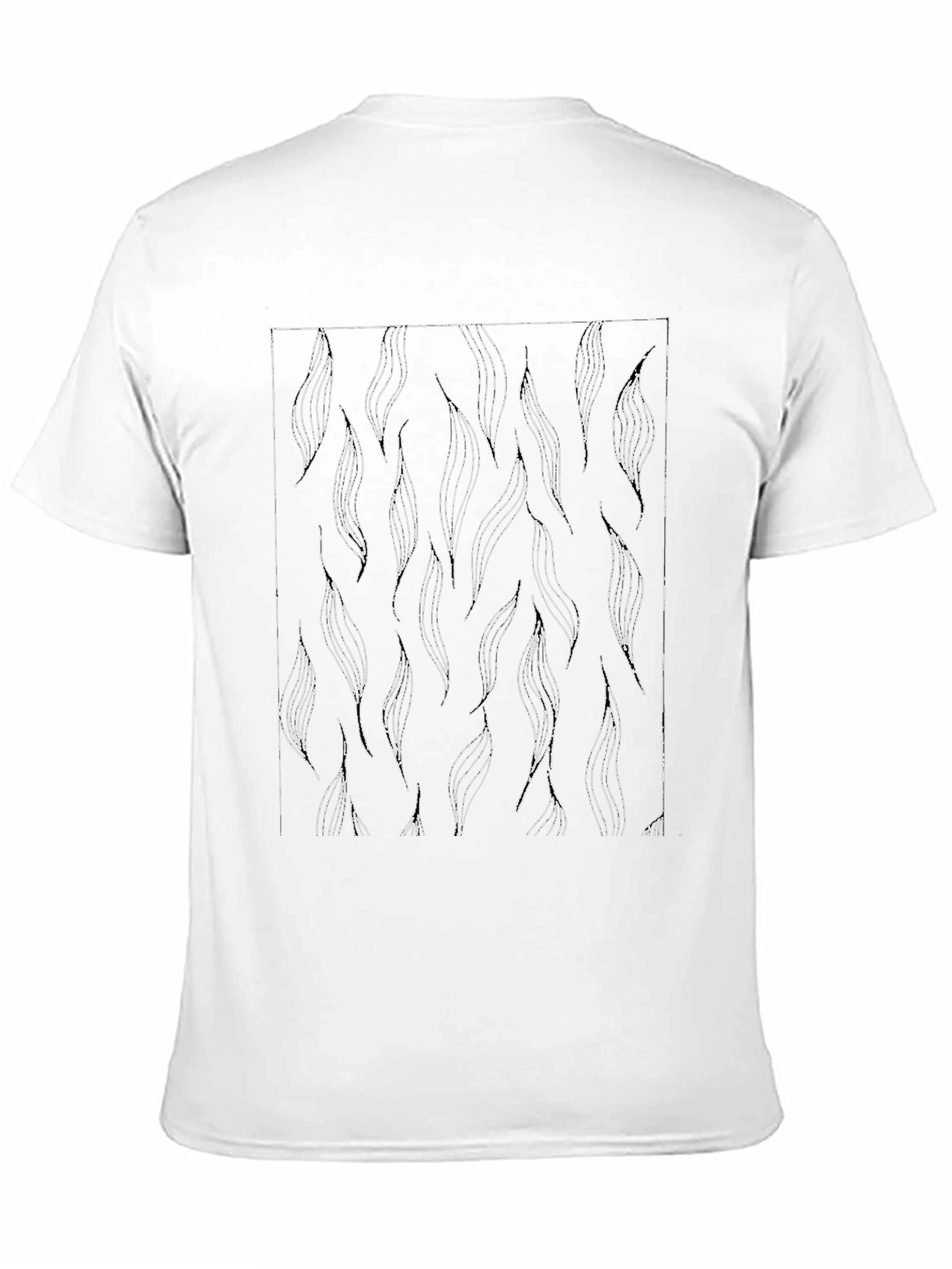 Abstract Pattern Black T-Shirt
