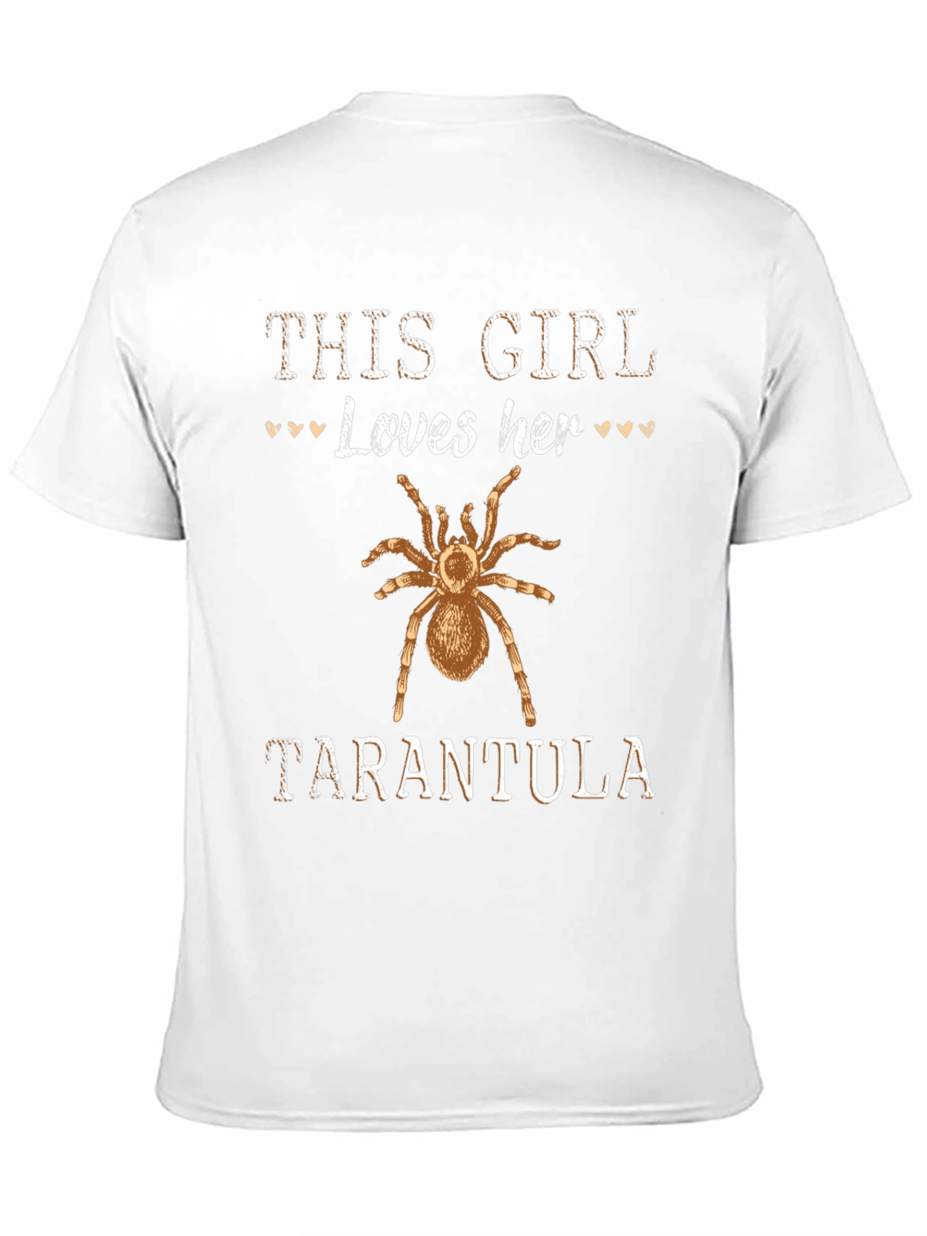 Girl Loves Tarantula Graphic Tee Shirt