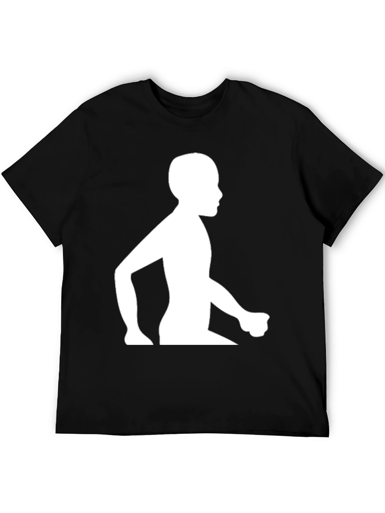 Silhouette Graphic Tee - Black Cotton Blend