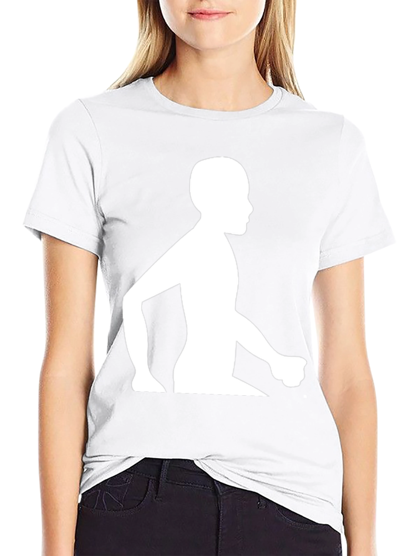 Silhouette Graphic Tee - Black Cotton Blend