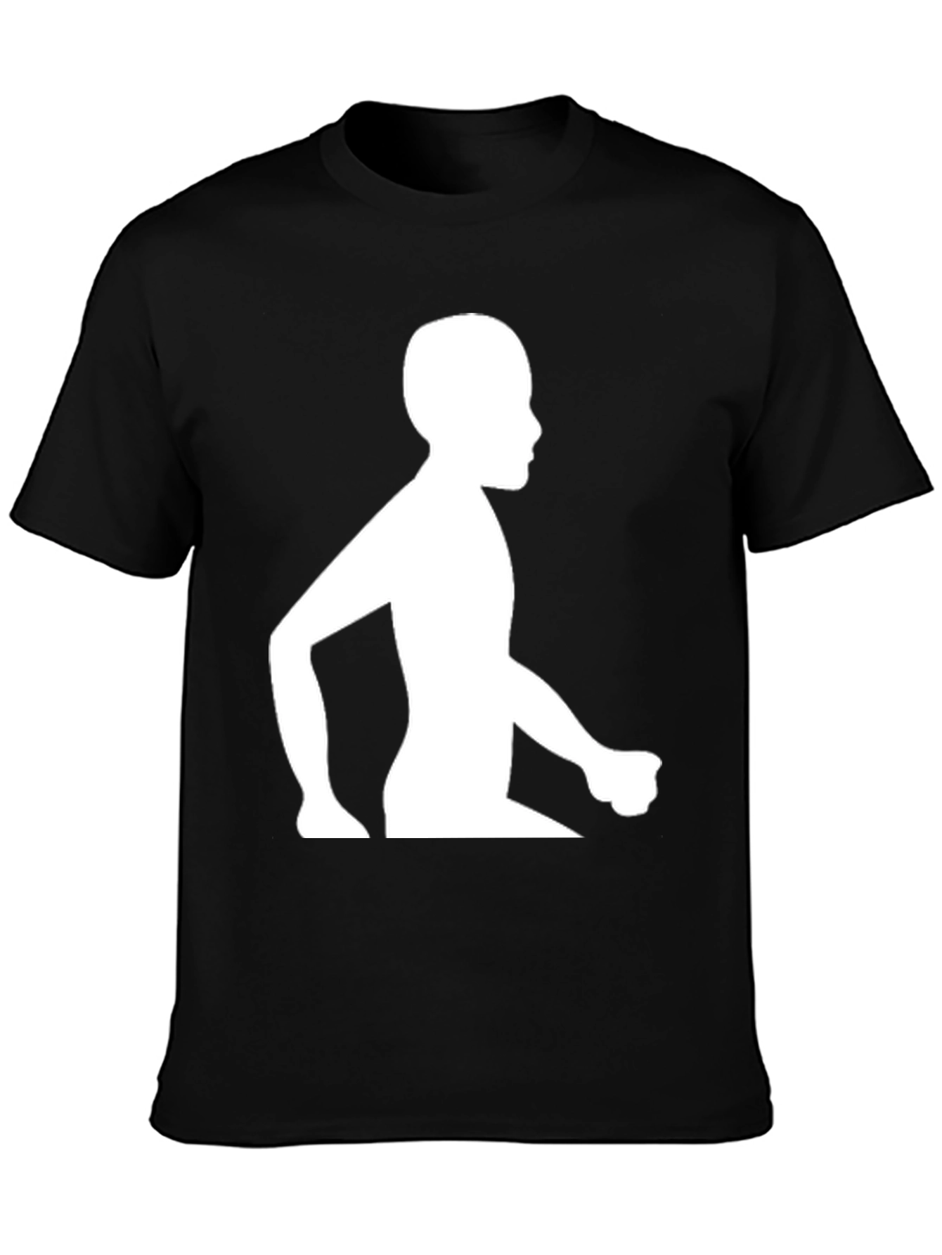 Silhouette Graphic Tee - Black Cotton Blend