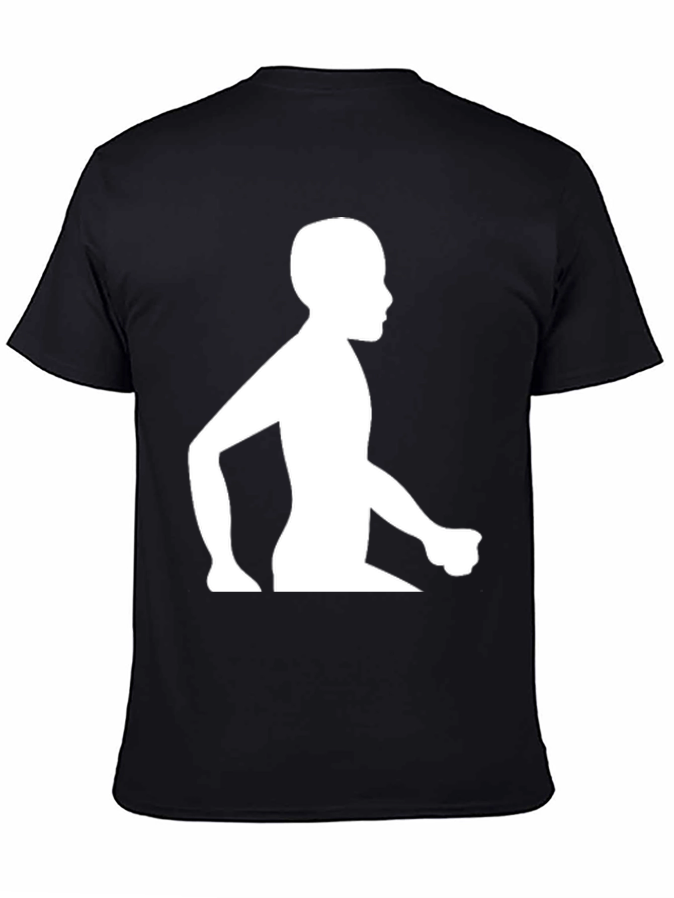 Silhouette Graphic Tee - Black Cotton Blend