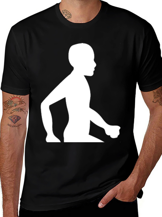 Silhouette Graphic Tee - Black Cotton Blend