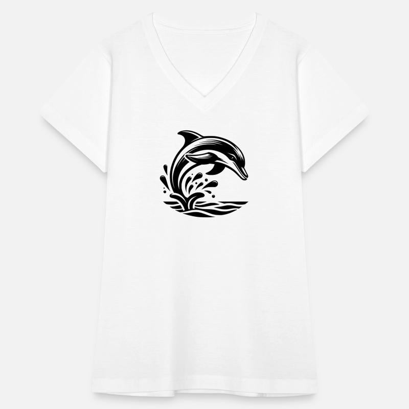 Jumping Elegant Tattoo Dolphin