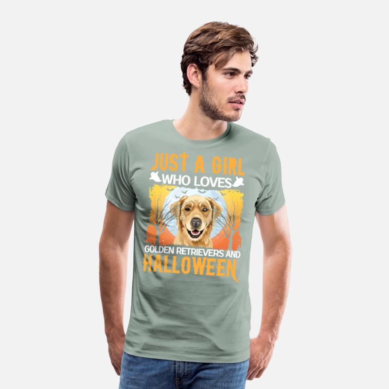 Just A Girl Who Loves Golden Retrievers And Hallow
