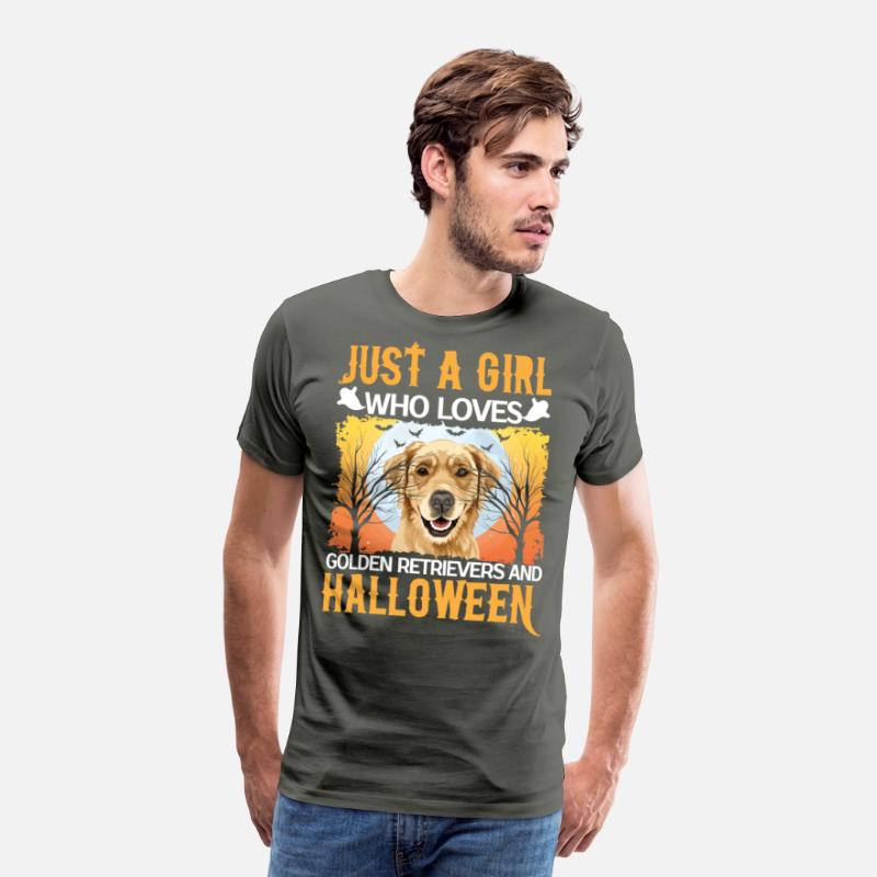 Just A Girl Who Loves Golden Retrievers And Hallow