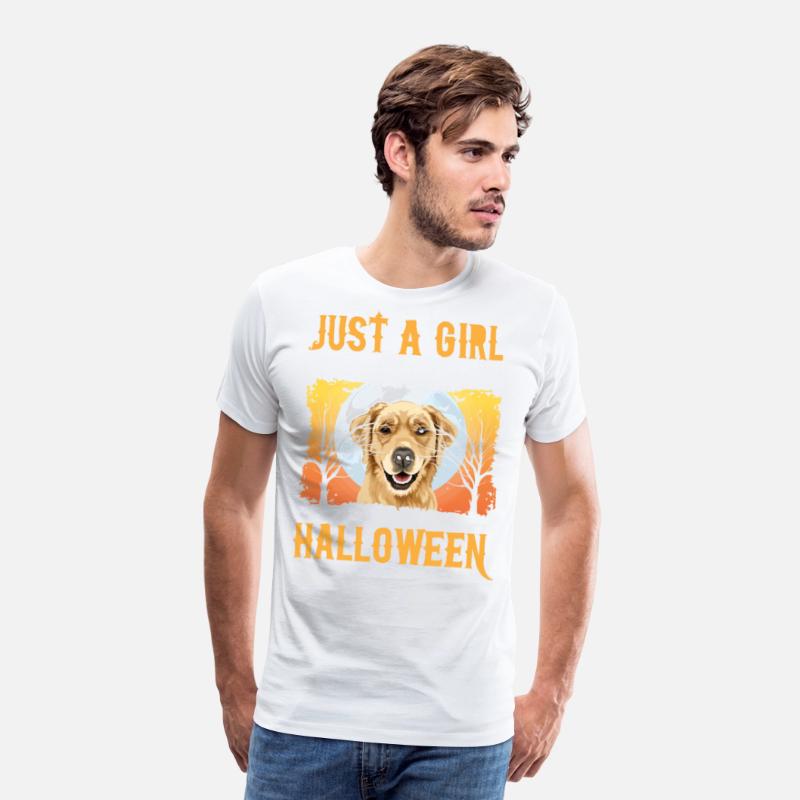 Just A Girl Who Loves Golden Retrievers And Hallow