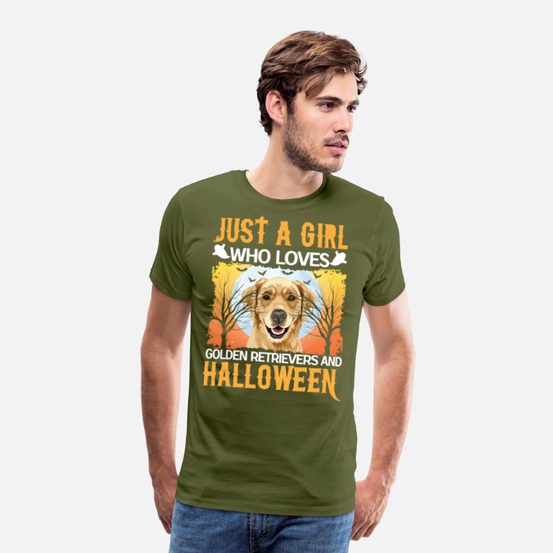 Just A Girl Who Loves Golden Retrievers And Hallow