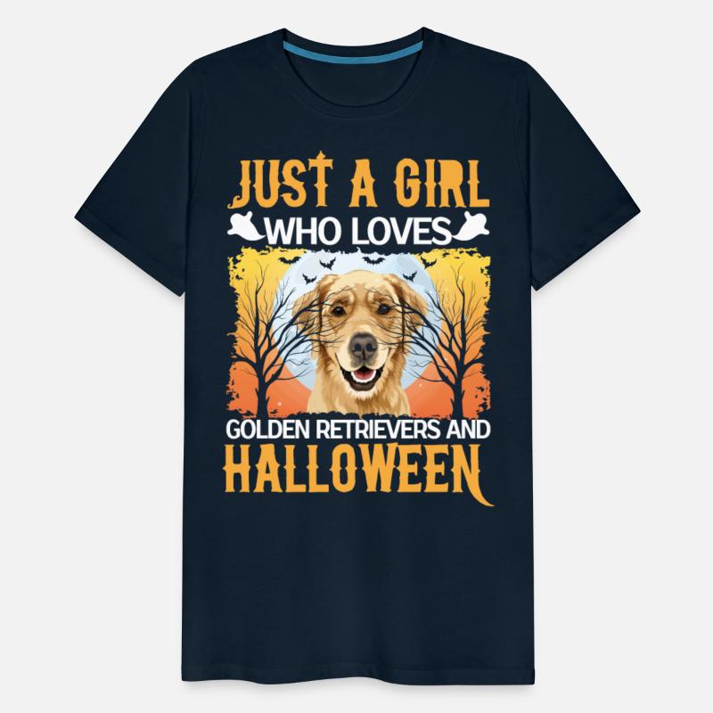 Just A Girl Who Loves Golden Retrievers And Hallow