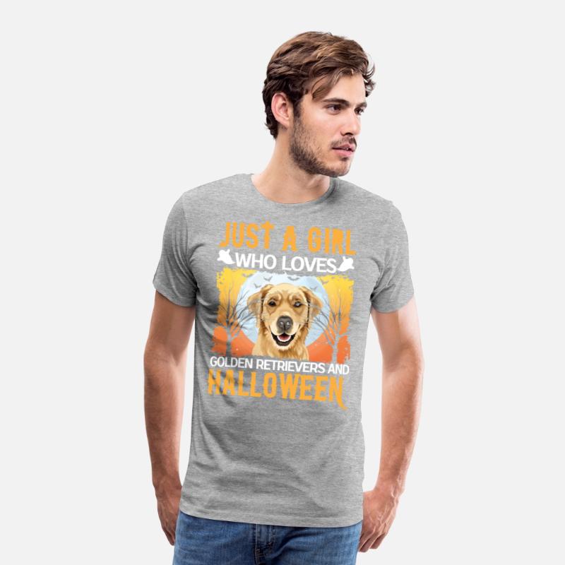 Just A Girl Who Loves Golden Retrievers And Hallow