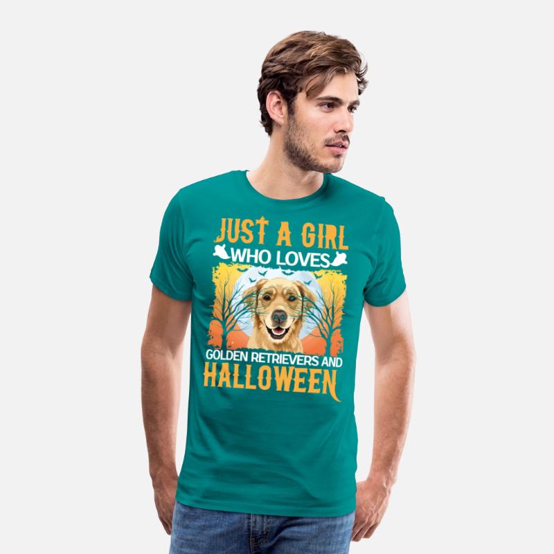 Just A Girl Who Loves Golden Retrievers And Hallow