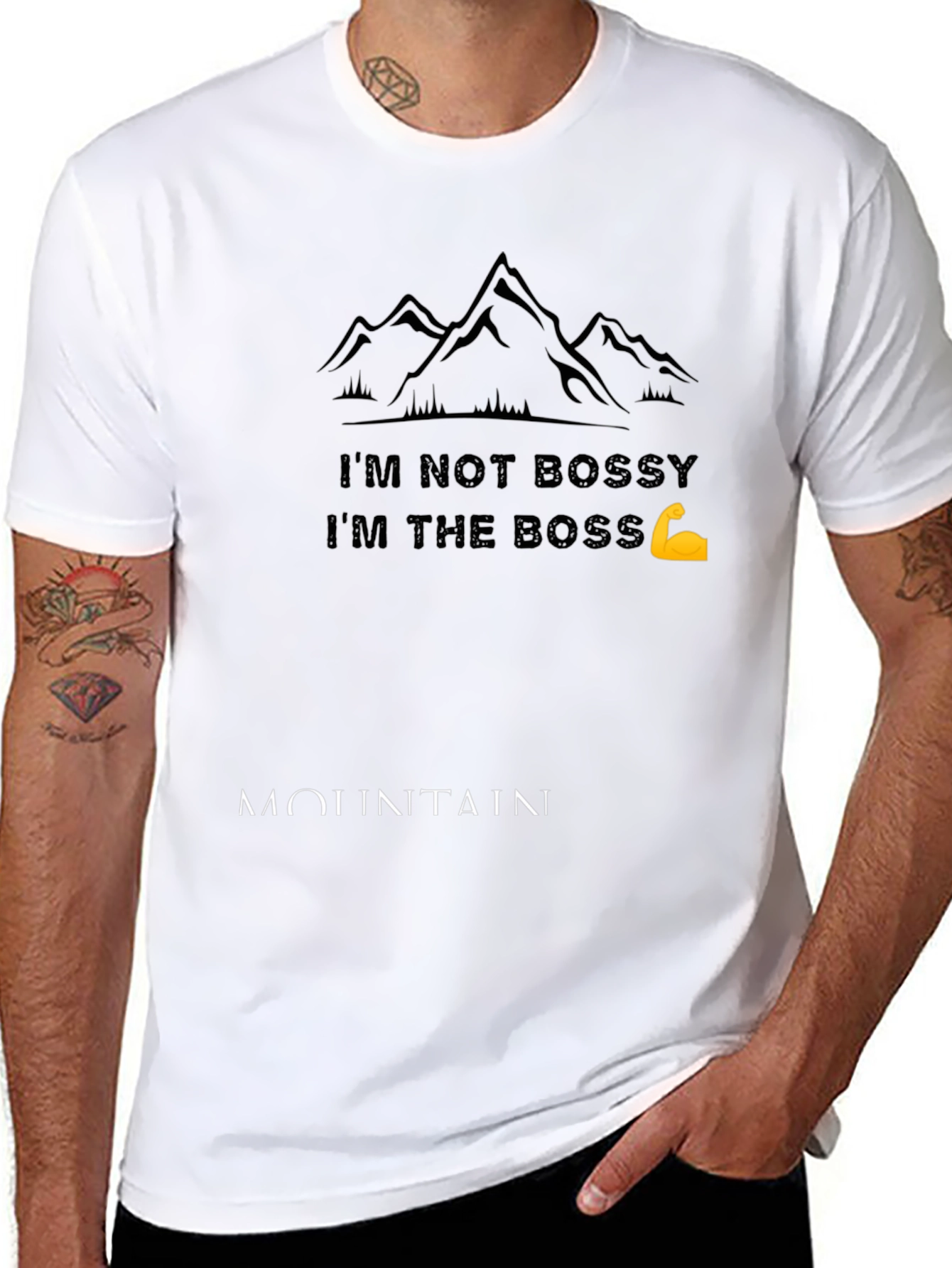 Im Not Bossy T-Shirt - Mountain Design