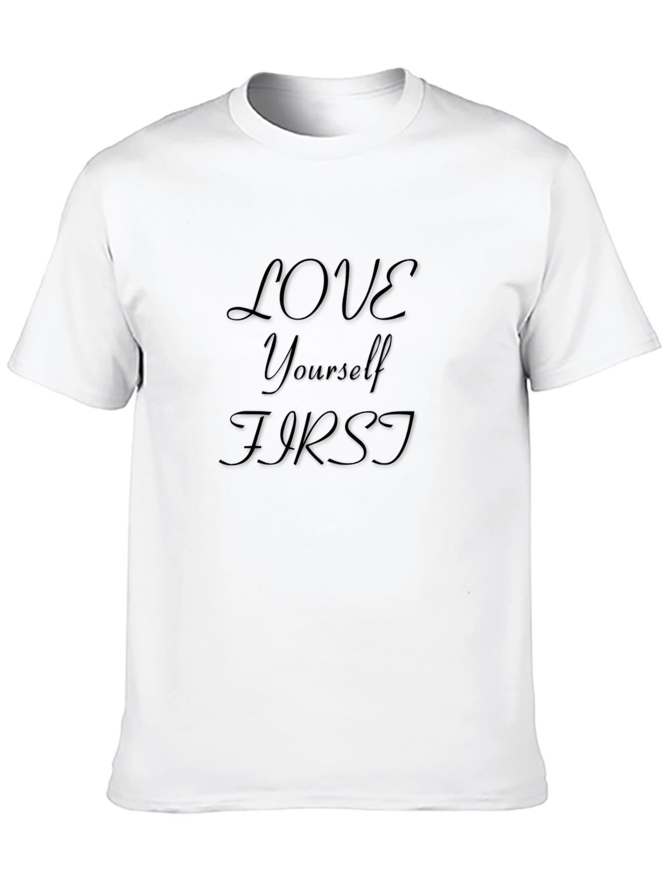 Love Yourself First Graphic Tee - Black