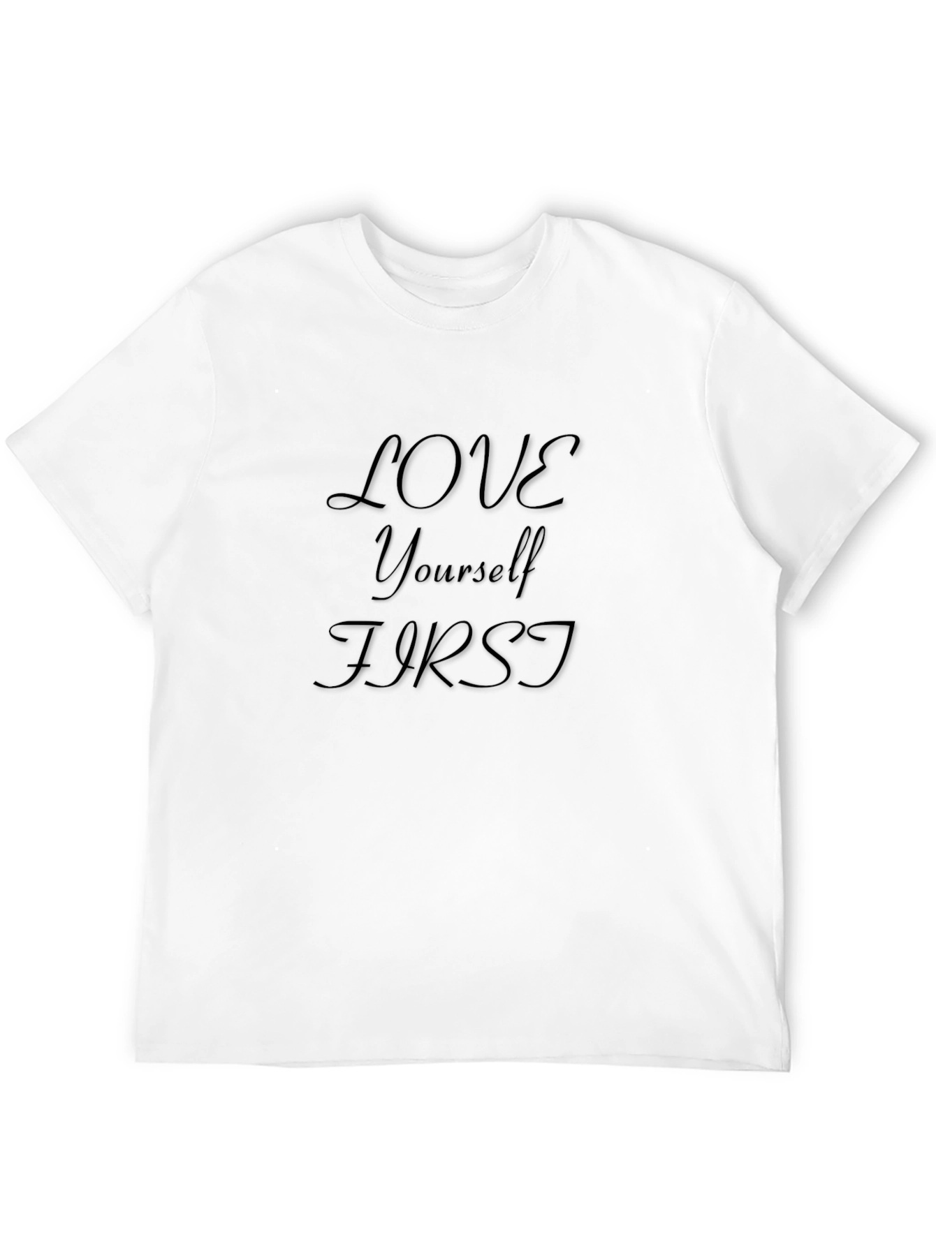 Love Yourself First Graphic Tee - Black