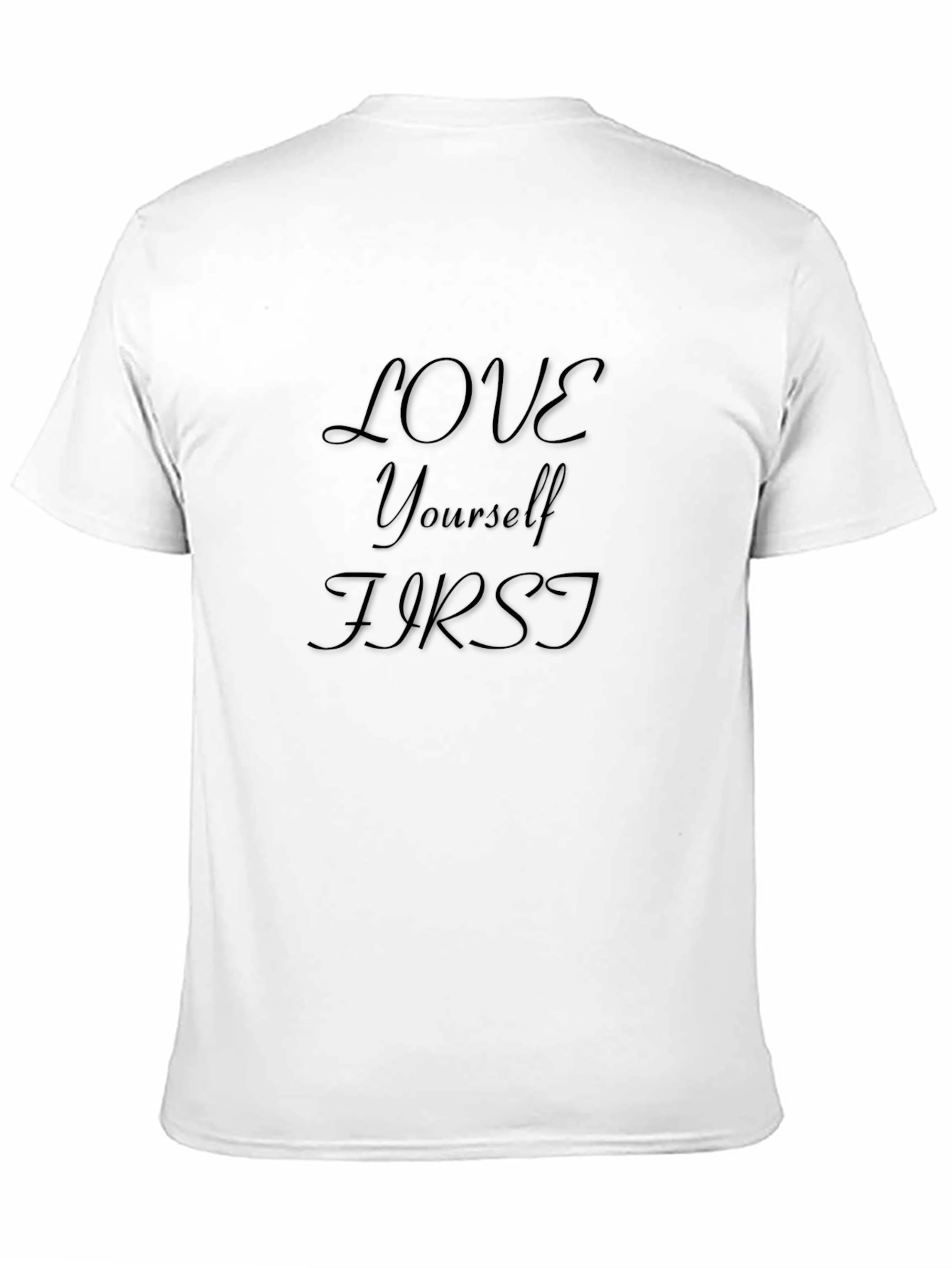 Love Yourself First Graphic Tee - Black