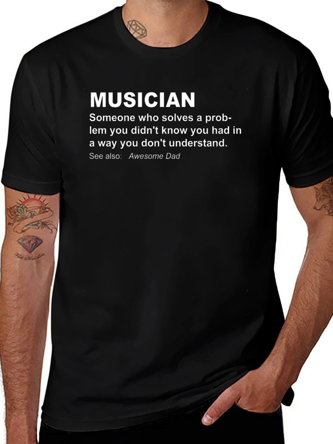 Musician Definition T-Shirt - Awesome Dad Gift