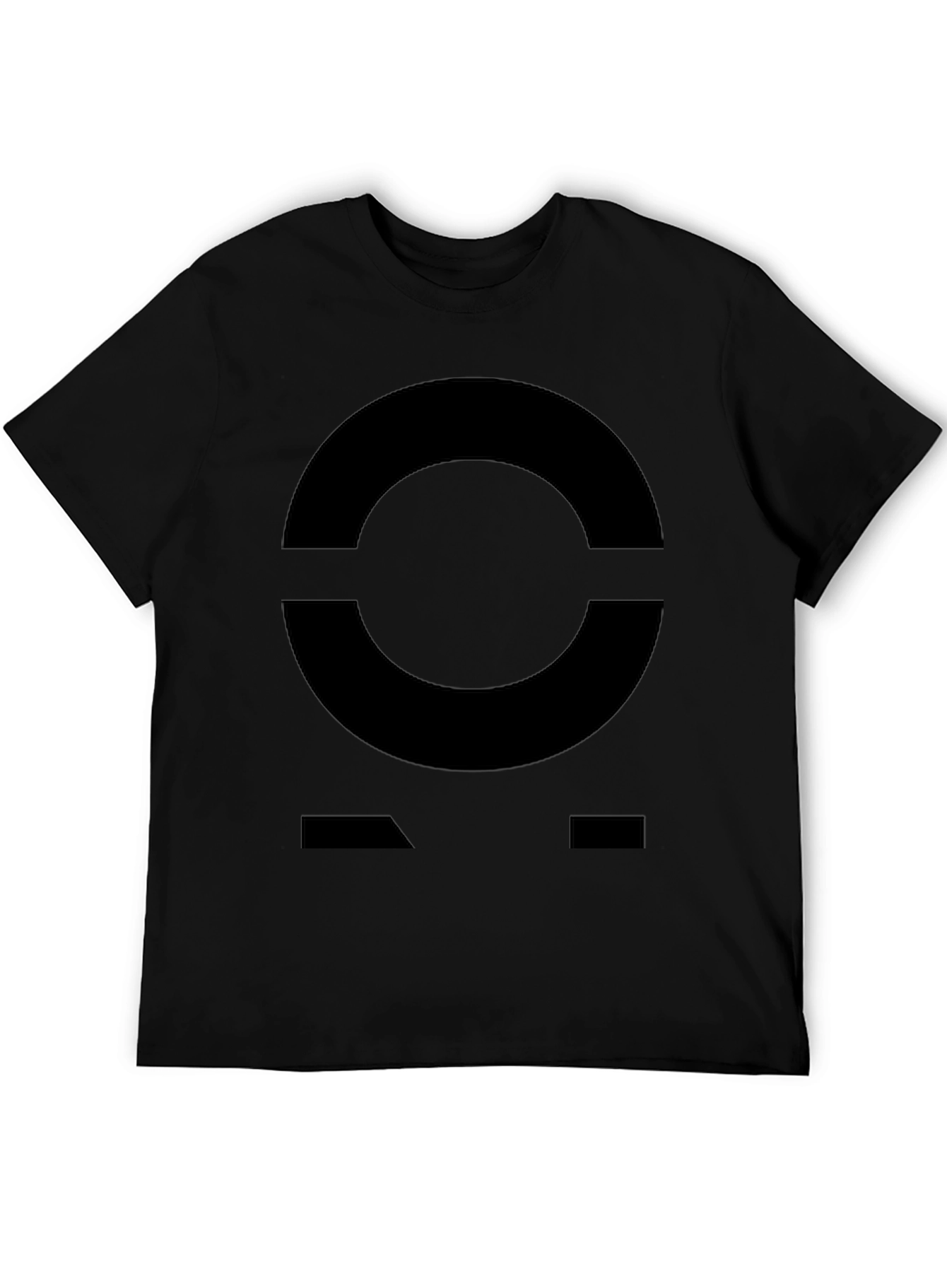 Abstract Graphic Print T-Shirt - Modern Black Tee