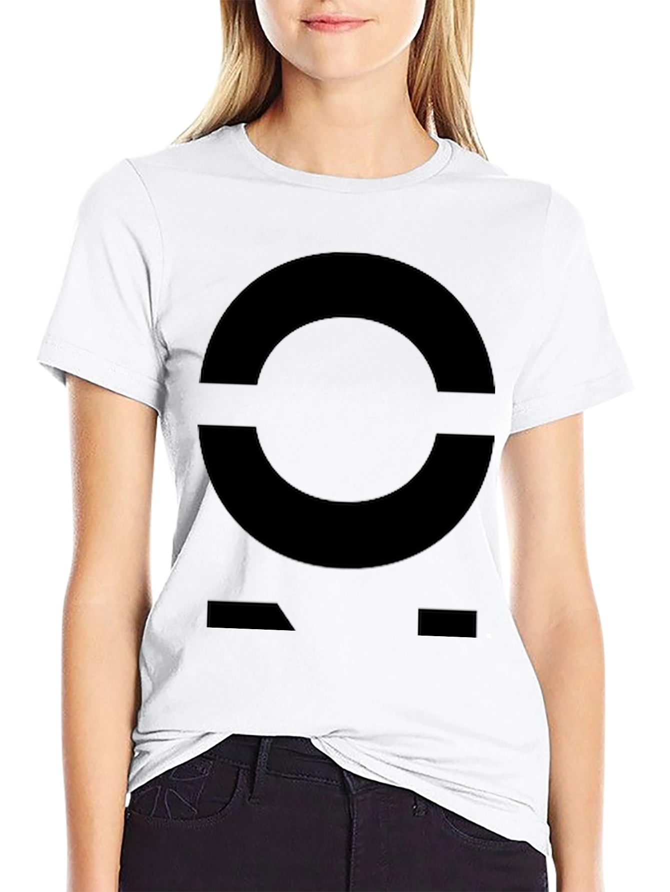 Abstract Graphic Print T-Shirt - Modern Black Tee
