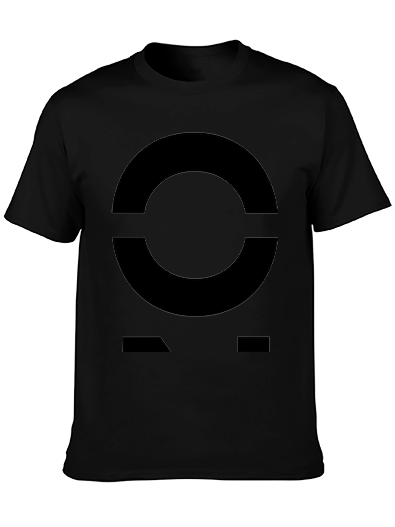 Abstract Graphic Print T-Shirt - Modern Black Tee