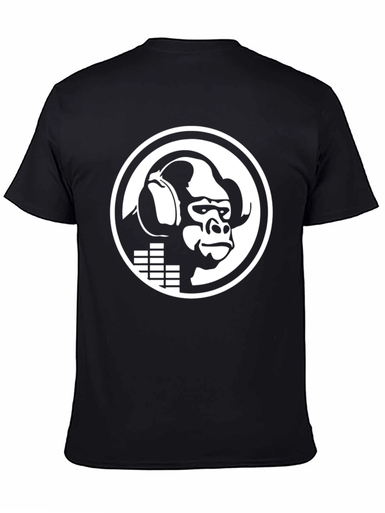 DJ Gorilla Black Graphic Tee
