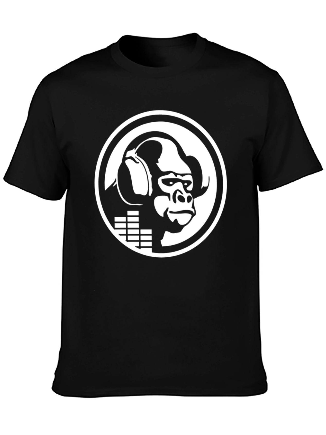 DJ Gorilla Black Graphic Tee