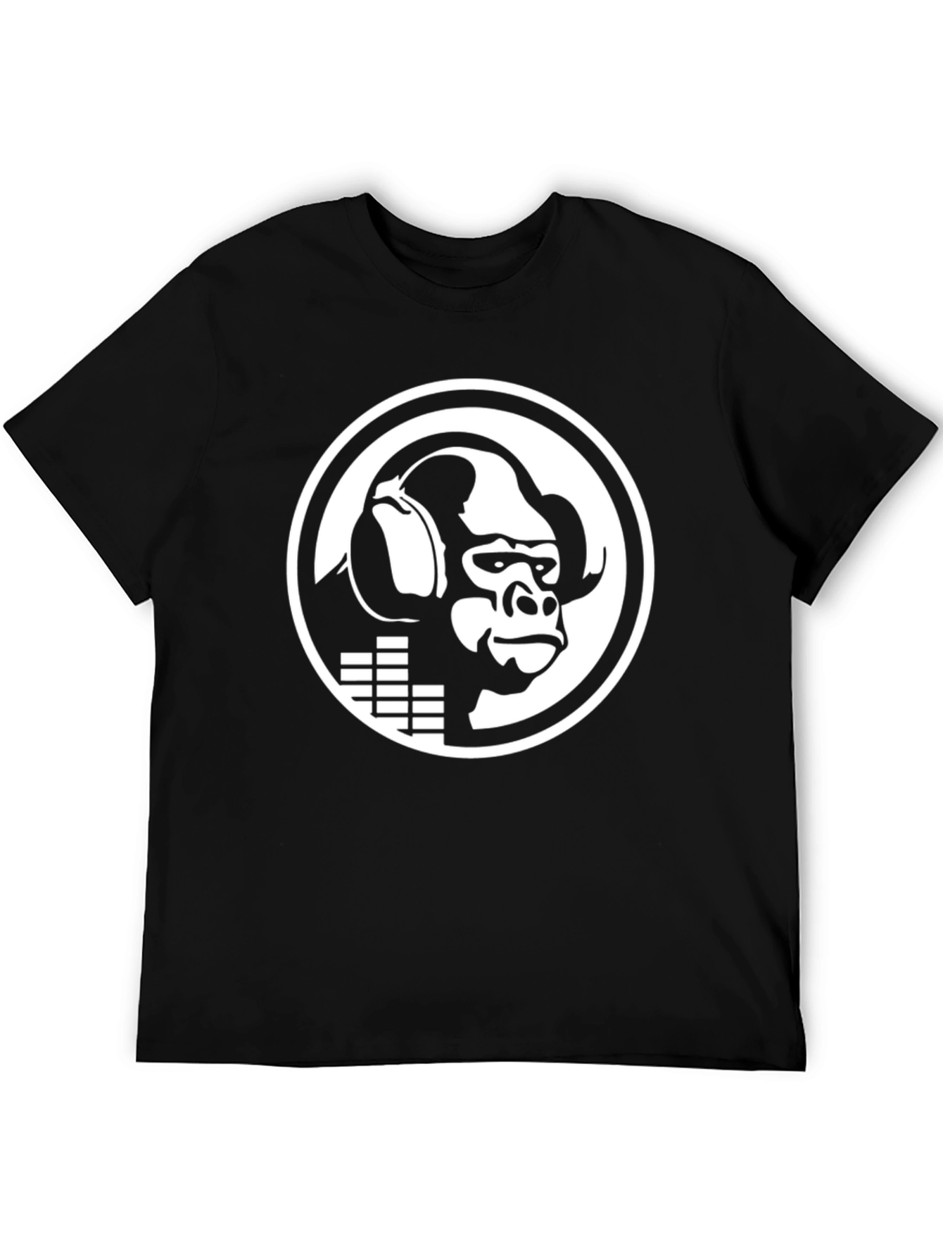 DJ Gorilla Black Graphic Tee