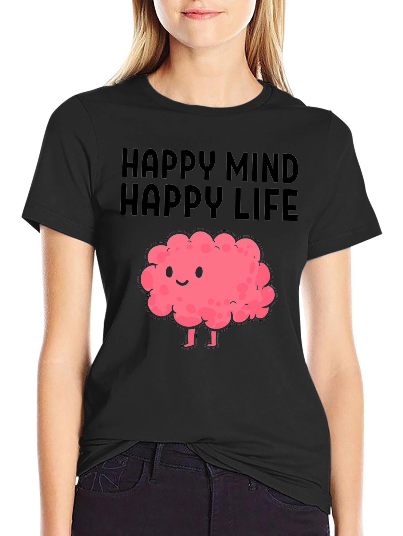 Happy Mind Happy Life Graphic Tee