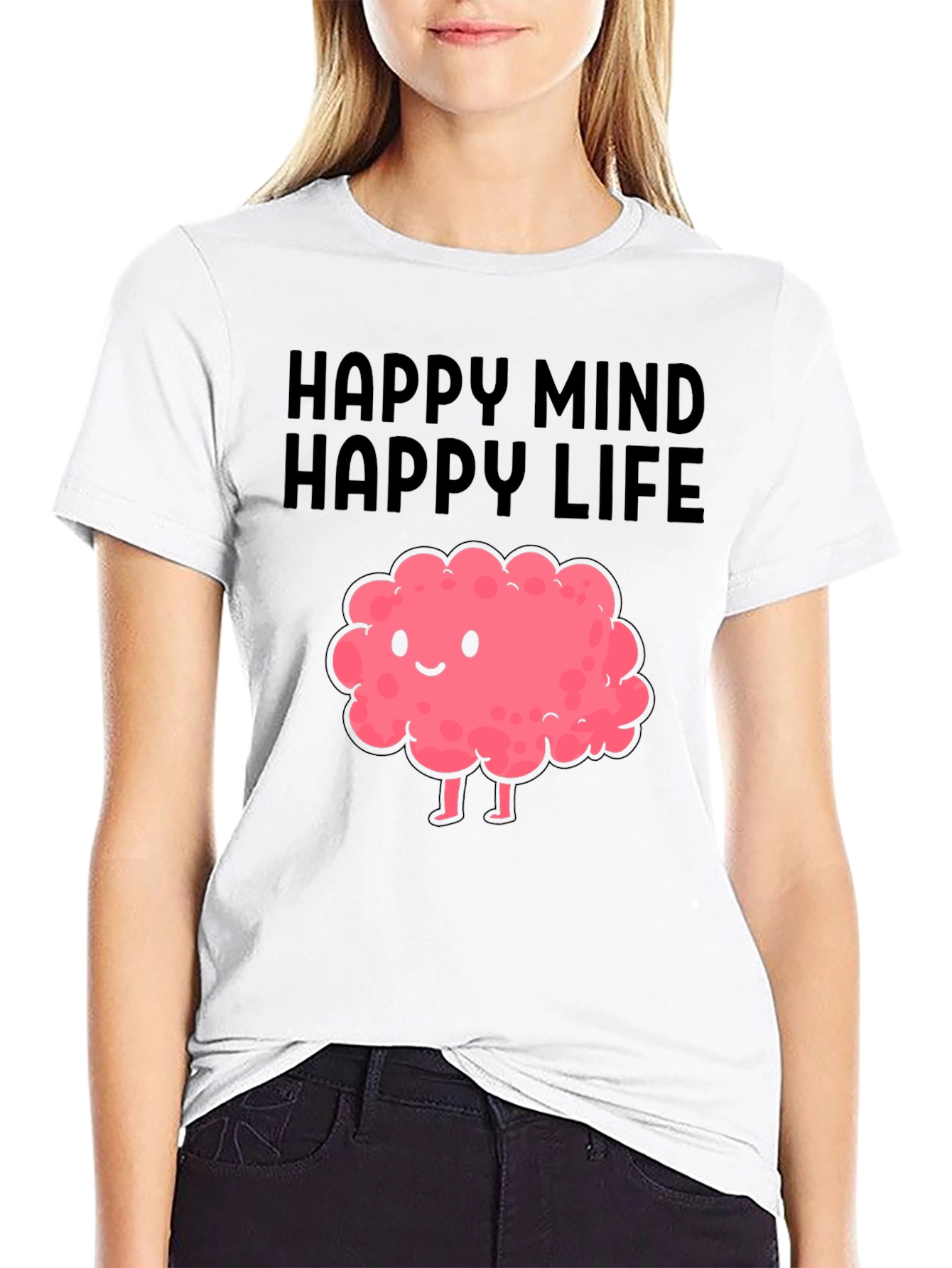 Happy Mind Happy Life Graphic Tee