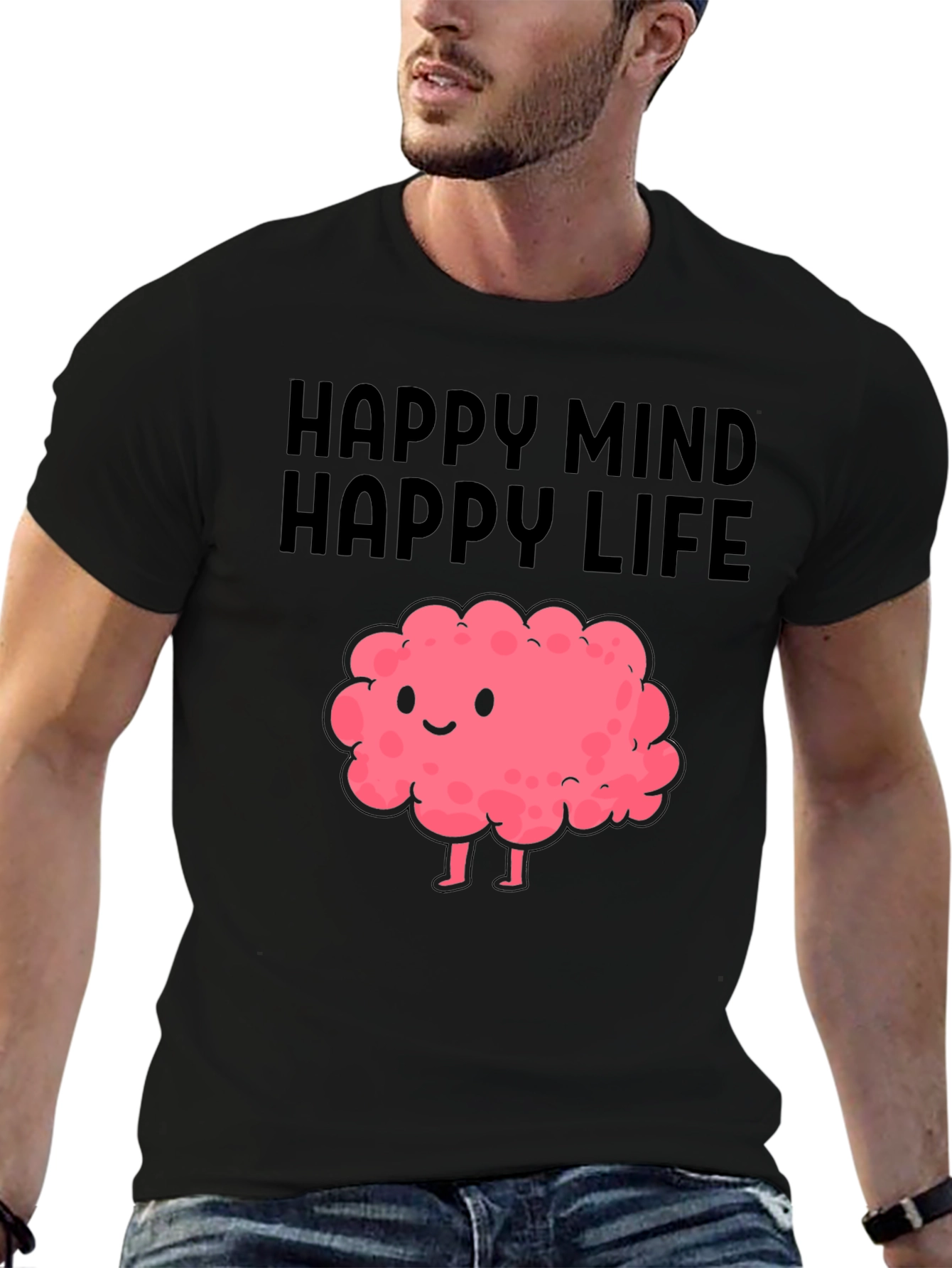 Happy Mind Happy Life Graphic Tee