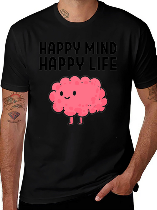Happy Mind Happy Life Graphic Tee