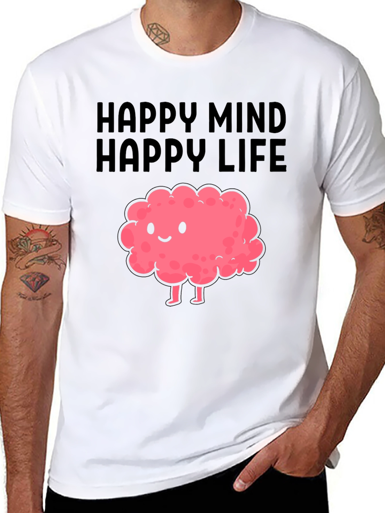 Happy Mind Happy Life Graphic Tee